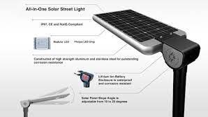 Btree LED Solar Street Light-12 W With Li-ion Battery And 20w Solar Panel-广州纵...